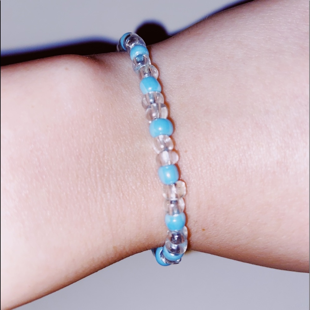 Clear & Blue Bracelet